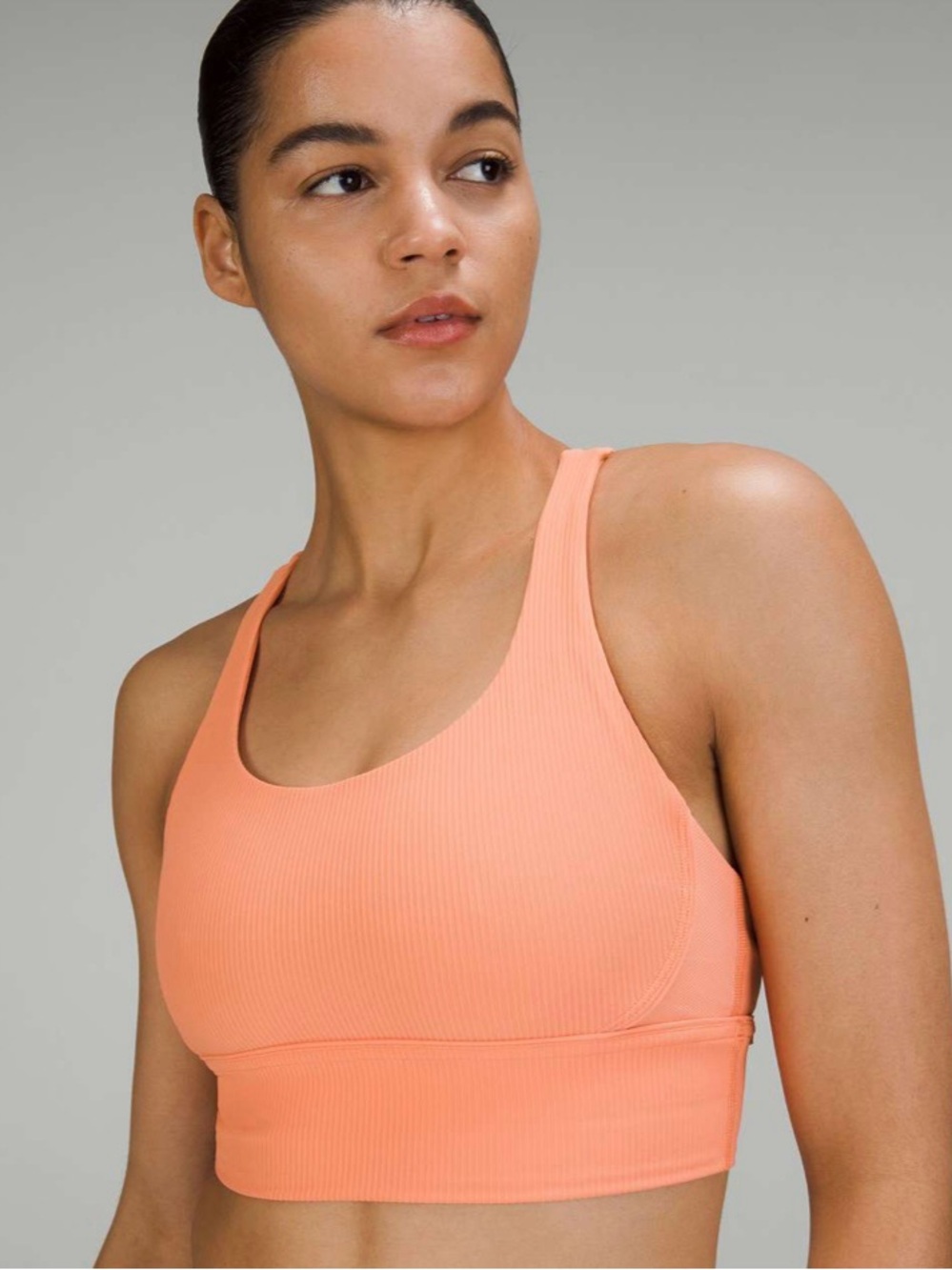 Lululemon Energy Longline Bra Ribbed *Medium Support, B–D Cups Sz 8